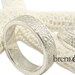 Gift from the Sea Textured Fingerprint Wedding Bands 6mm and 3mm fingerprint wedding rings