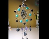 Nature's Divine Flow - Magical Dreamcatcher - Gemstone, Wood & Silver