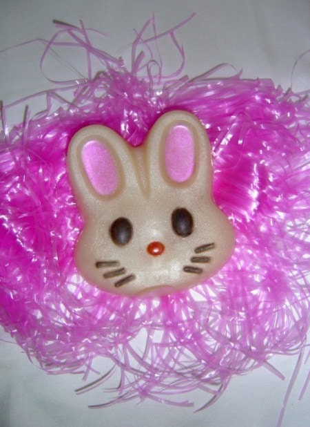 Bunny Soap-Easter Bunny Glycerin Soap-Cotton Candy Fragranced-by Nana Js Handmades - Vegan friendly