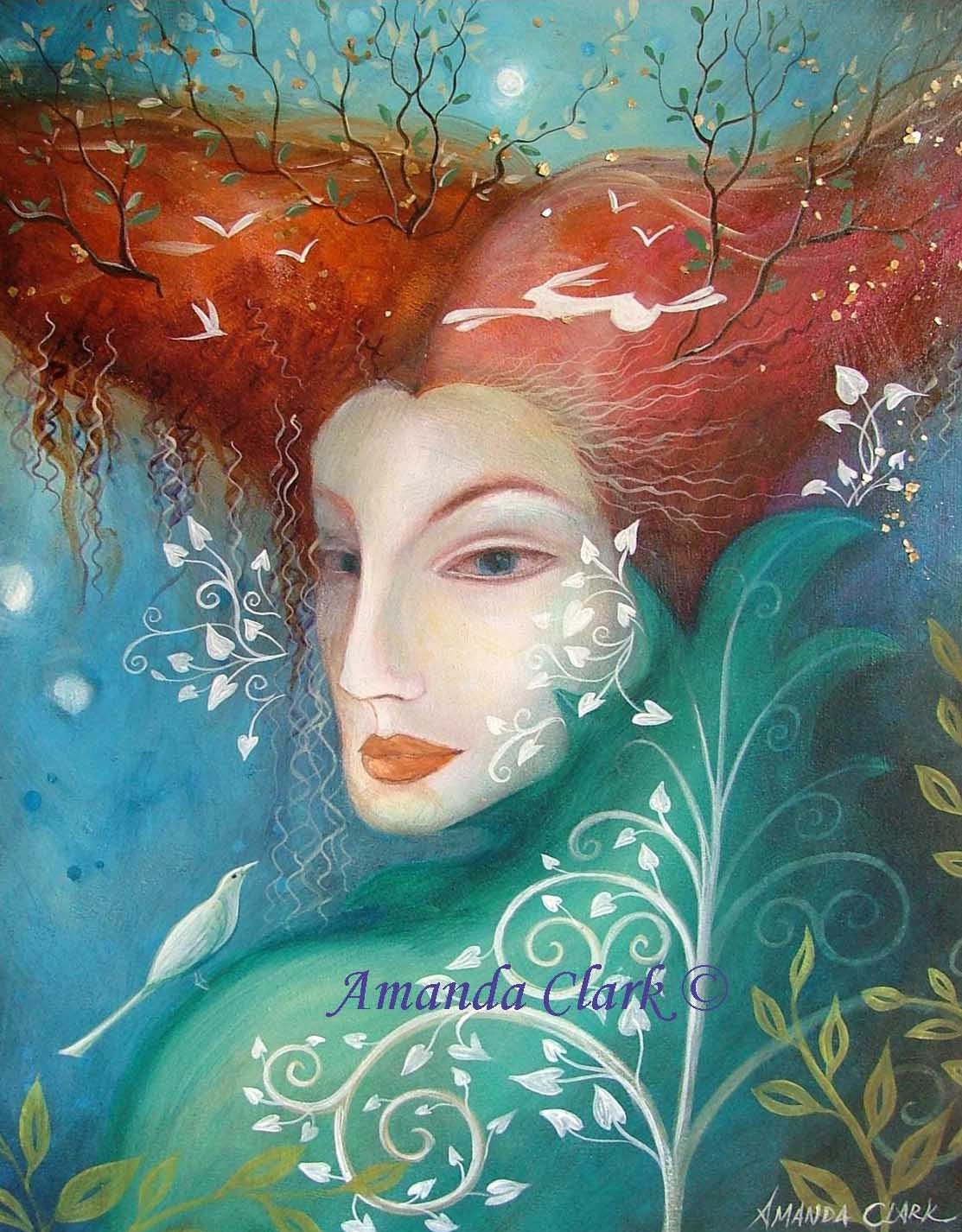Art print. Tree Lady by Amanda Clark