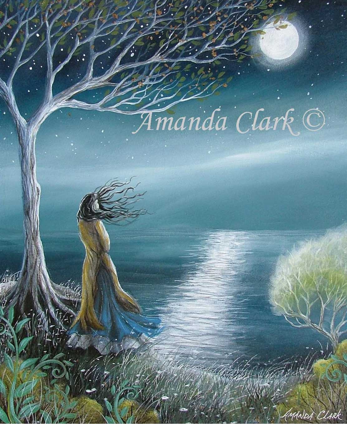 A fairytale art print . 'The Wish'. by Amanda Clark.