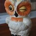 Made to Order Vintage Winking Owl Cookie Jar Custom Glazed Anthropologie Style New Colors