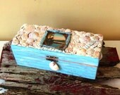 Shell Mosaic Repurposed Wooden Box
