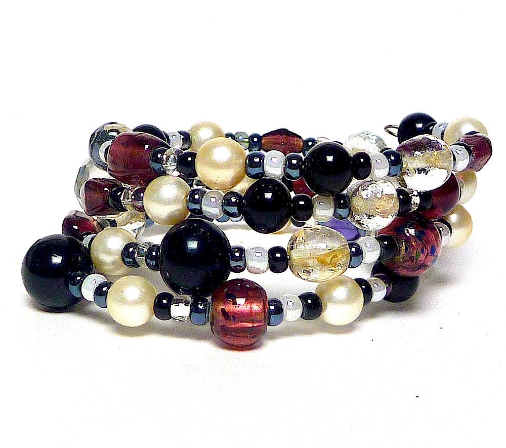 Coil Beaded Bracelet INGRID Beading Divas Fundraiser