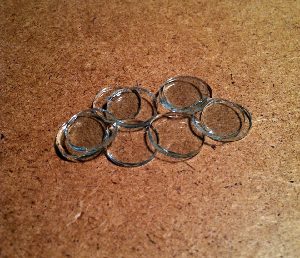 1/2 round glass (10)