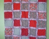 Flirt Baby Blanket / Raggedy Quilt