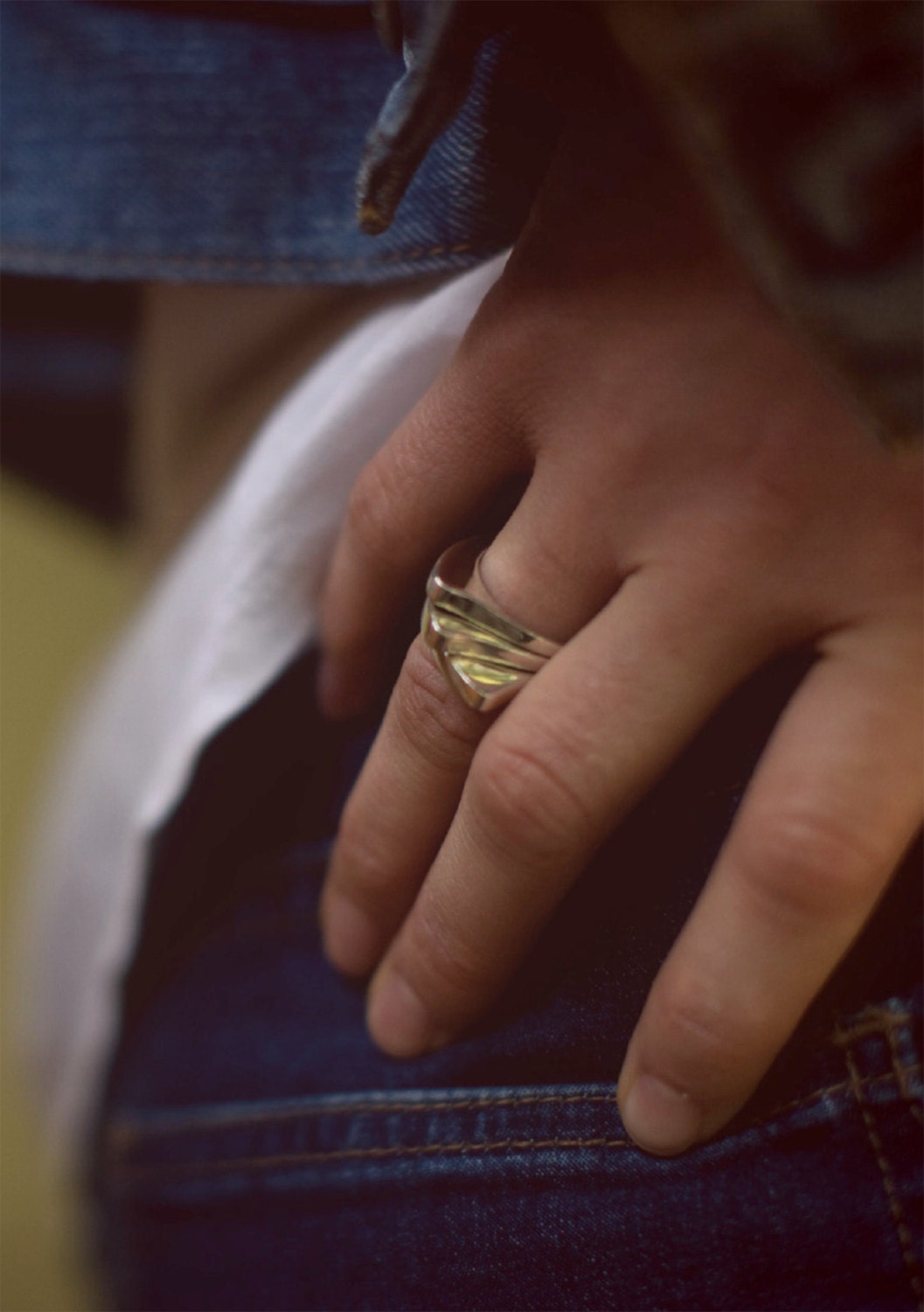 Shark Fin Ring - Sterling Silver