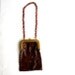1950s Whiting & Davis Rust and Brown Mesh Purse
