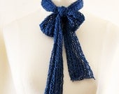 1980s dci Blue Mesh Scarf