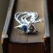 Rare Blue Rose Necklace Tiny Flower Terrarium Glass Vial by Woodland Belle