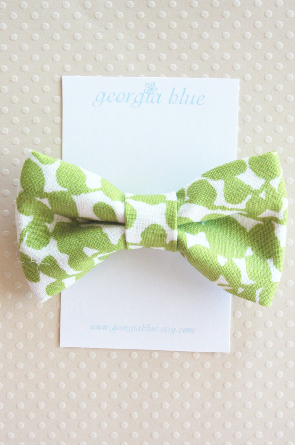 Apple Green Fabric Bow