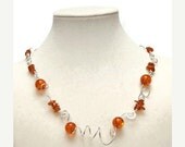 Amber Necklace - Artistic Jewelry- Statement Necklace - Twisted Mind Ooak