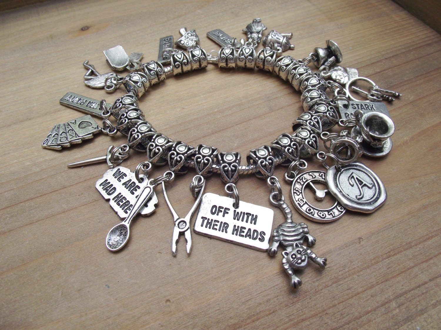 Ultimate Alice in Wonderland Charm Bracelet
