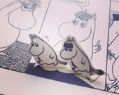 Moomin & Snorkmaiden 'On the run' earrings