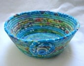 Ocean Reef Coiled Fabric Bowl