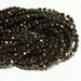 Czech Fire-Polished Glass Faceted Round - 3mm - Opaque Smoky Topaz Gold Luster - 50 Beads