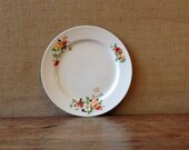 Homer Laughlin dinner plate, spring flowers, 1960s