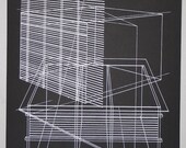 Line objects 4, 16 x 20 inch silkscreen print