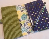 Journal Cover and Organizer PORTFOLIO...comes with Mini Journal and Mechanical Pencil