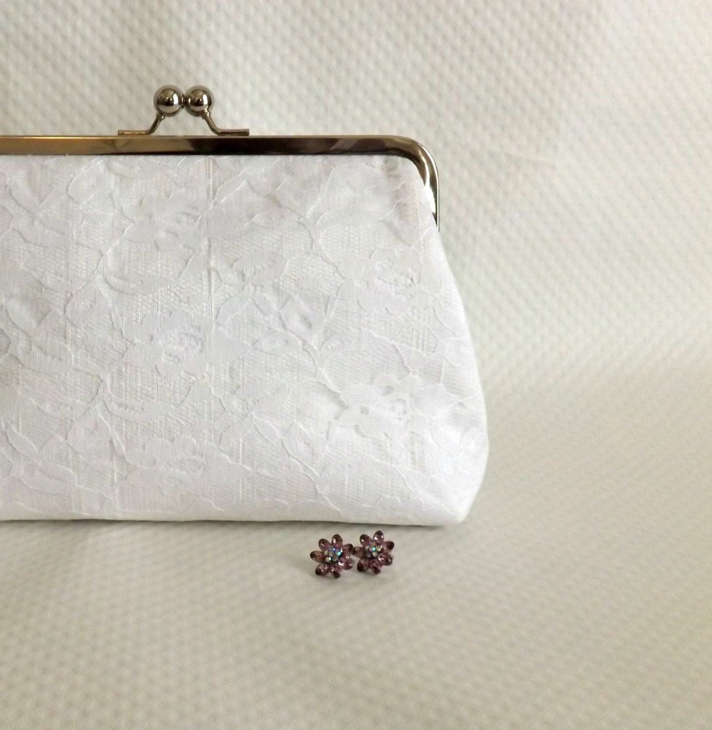 Ivory Bridal Clutch - Wedding Clutch - Lace Clutch - Bridesmaids Clutch - Isabella