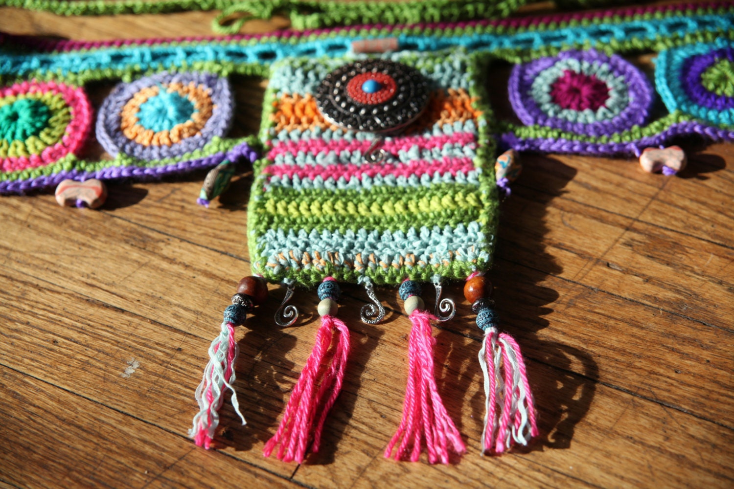 Cosmic crochet utility belt / hip wrap
