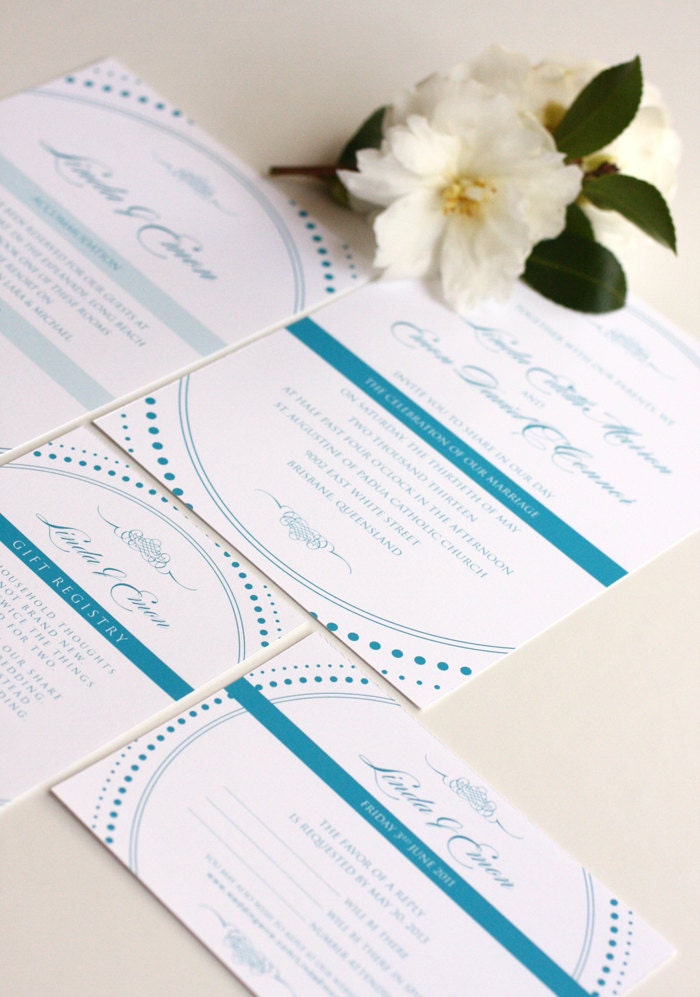 Printable Wedding Invitation Suite - Vintage Heirloom