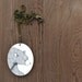 Sale - Winter Bear Necklace - Animal Portrait Drawing on Wooden Pendant