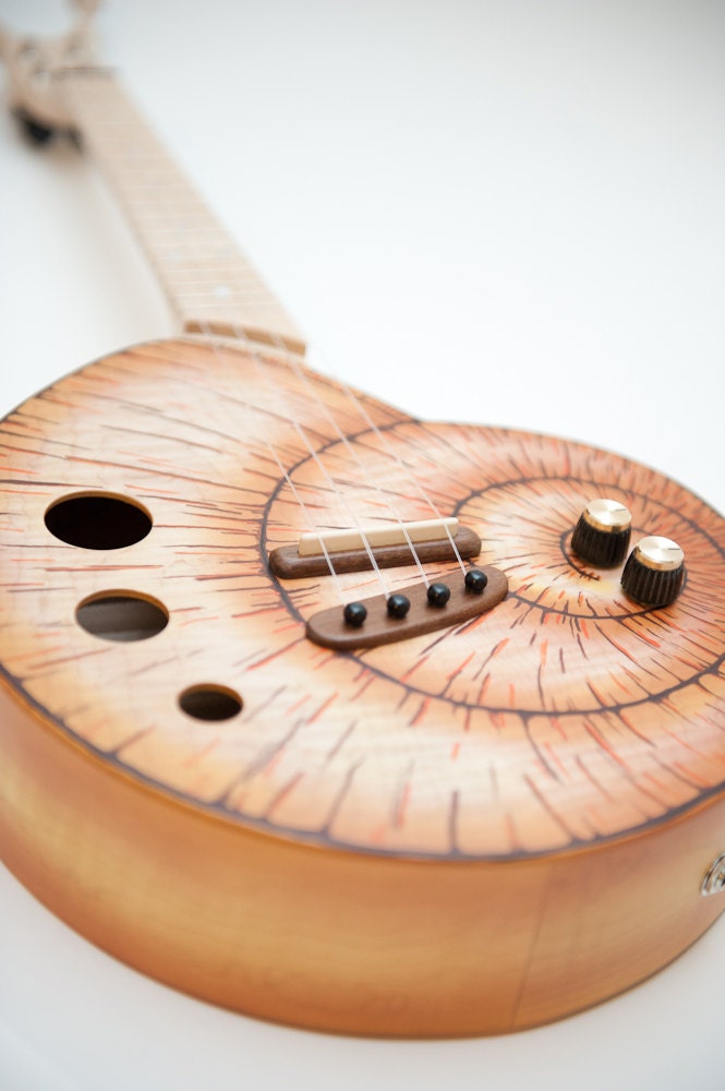 Snail ukulele (snailele) acoustic electric