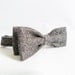 Skinny Bow Tie - Black/Grey Tweed