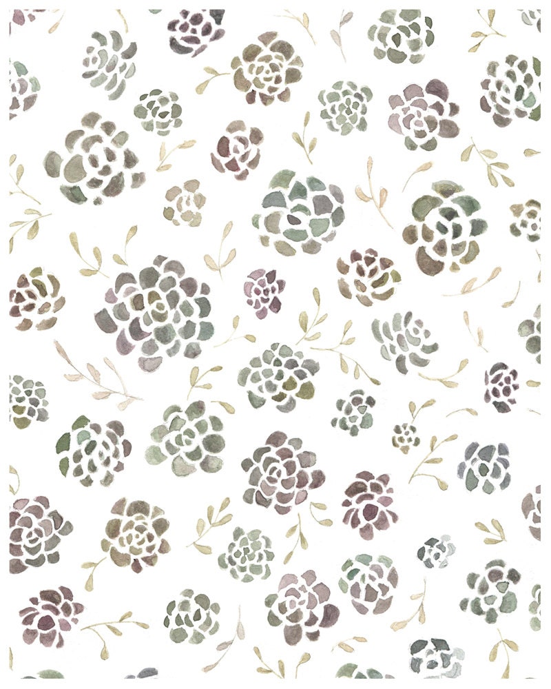 Succulent Print - 8X10