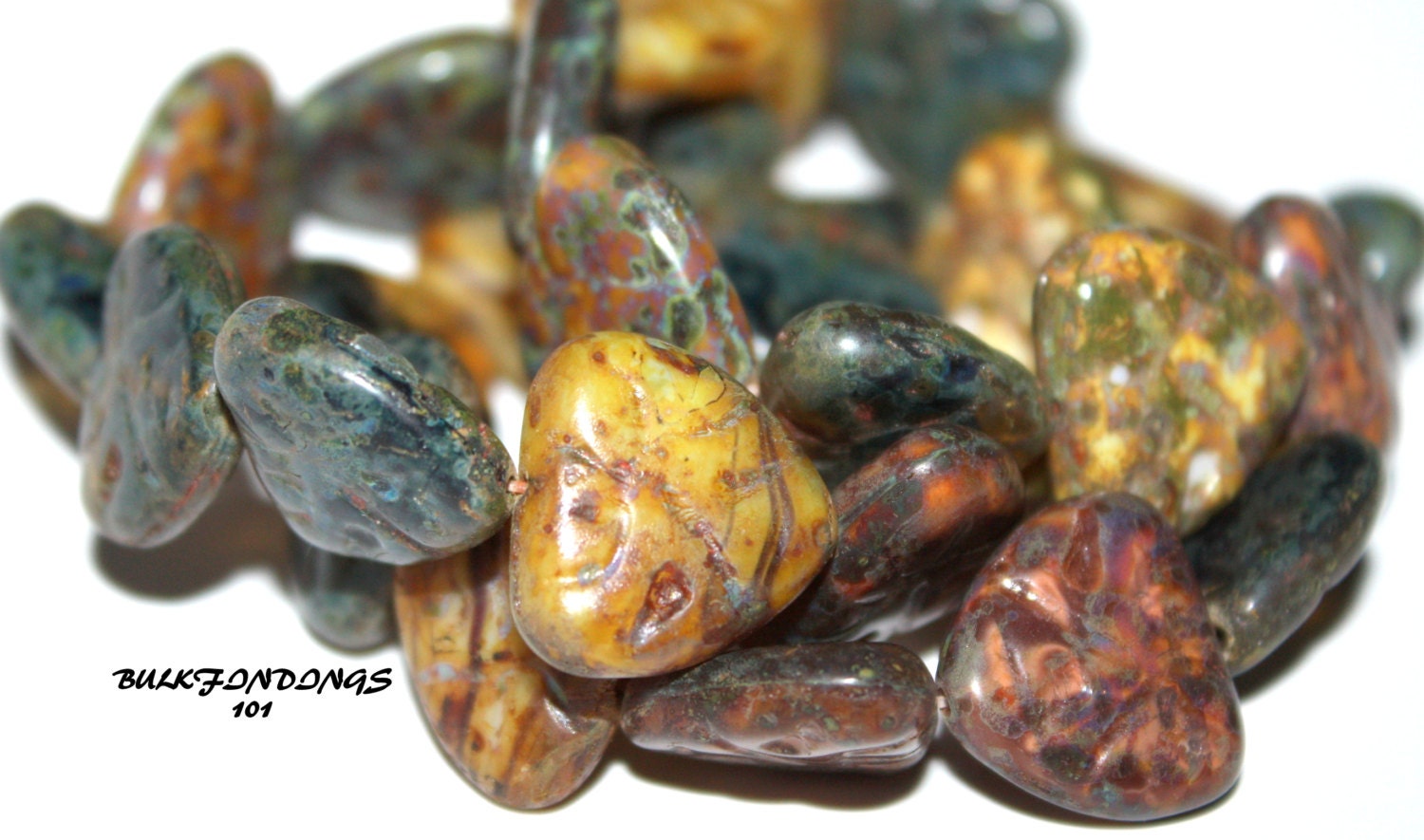 Chunky Triangle Czech Glass Beads