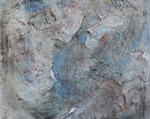 Ocean Abstract Painting, wall art home decor square canvas