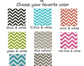 Lanyard  ID Badge Holder - CHEVRON - choose your favorite color  - Lobster clasp and key ring
