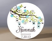 Personalized Pocket Mirror - Customized Bridesmaid 3.5 inch Pocket Mirror with Gift Bag - Weddings - Bridesmaid Gift