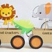 Animal Jungle Train Party Favor Box Truck Paper Craft Toy NEAUTRAL - Editable Text Printable PDF 0135