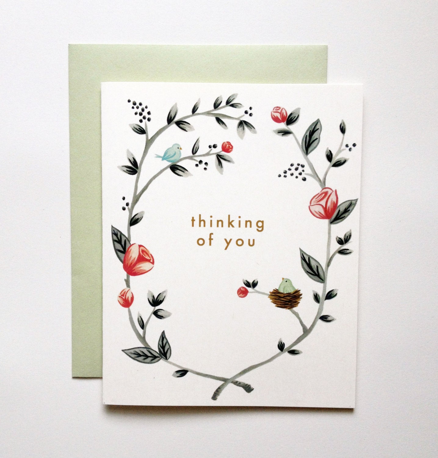 Thinking of You Card (A2 size with matching envelope)