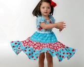 Shirred Peasant Dress Pattern, Tiered Peasant Style Pattern, Scoop Neck, Long/Flouncy/Short Sleeve PDF Pattern