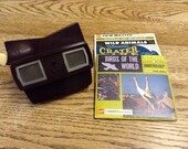 Vintage Brown View Master Viewer by Sawyers with 9 Reels Included