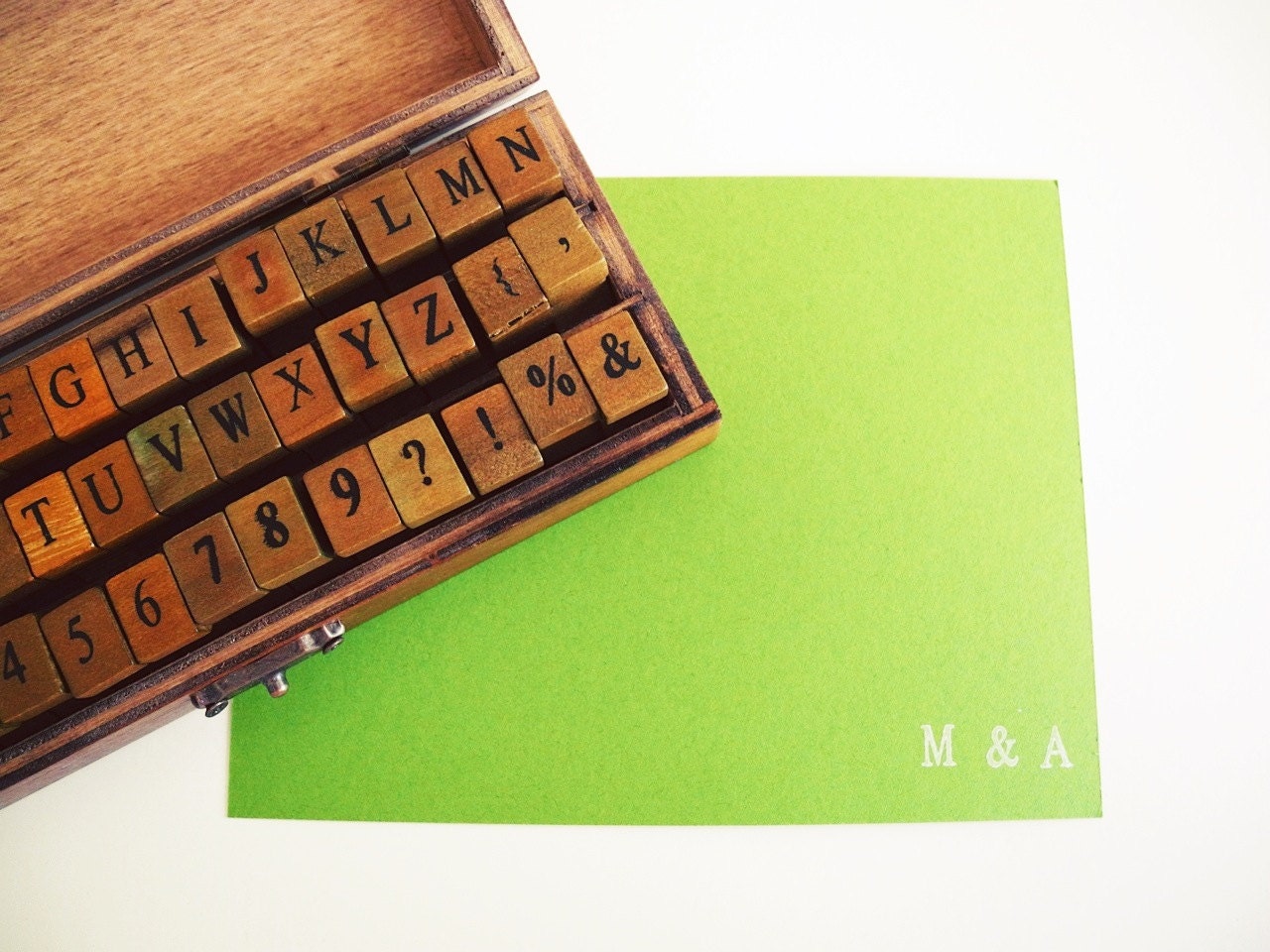 Small Alphabet Rubber Stamp Set