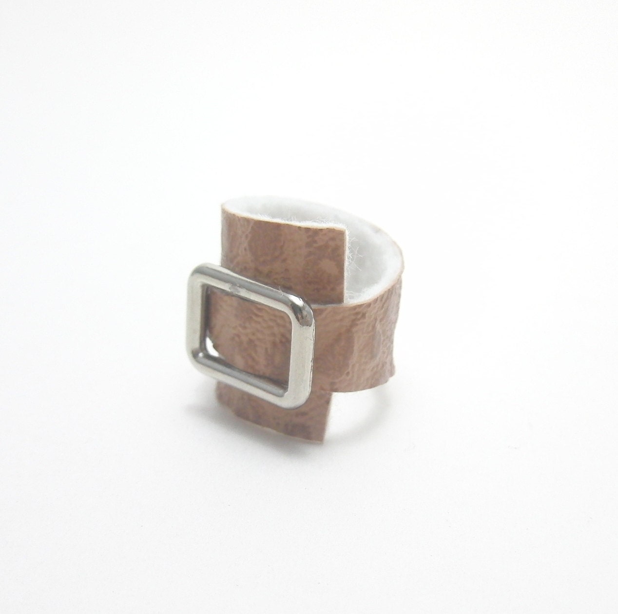 Ring The Asymmetrical Vinyl With a Metal Rectangle