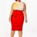 JIBRI Plus Size High Waist Pencil Skirt