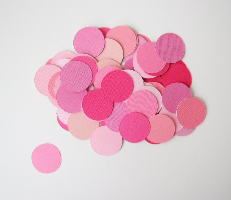 Happy Confetti - lots of large pink dots