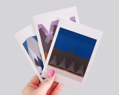 Geometric Landscapes II Set Greeting Card