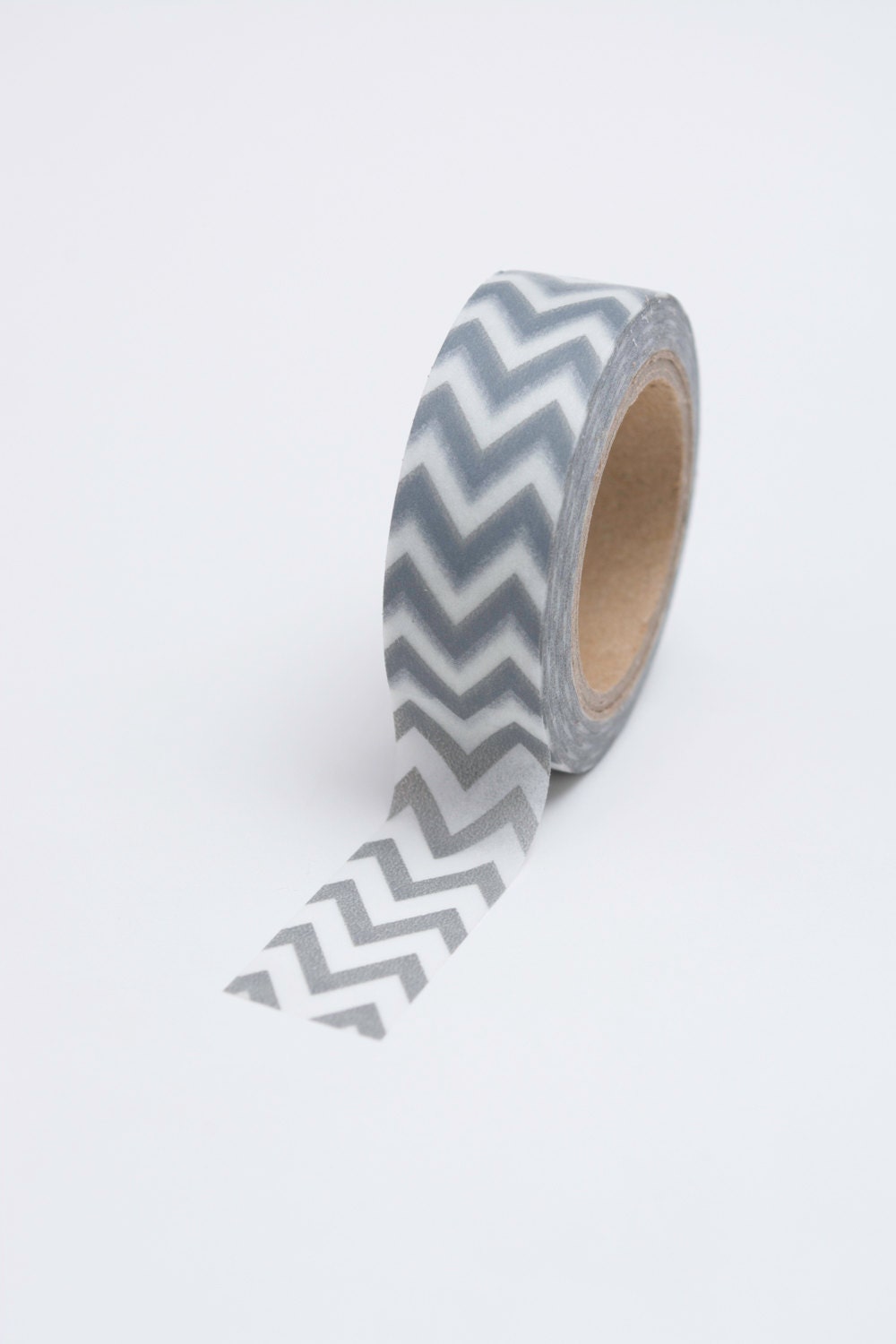 Washi Tape - 15mm - Grey Chevron - Deco Paper Tape No. 718