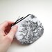 Black and White French Toile Coin Purse Small Zipper Pouch