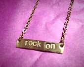 made to order // Rocket Dog Rescue / rock on / bracelet / solid brass