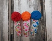 Marie rosette snappy clips