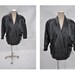 vintage leather jacket womens bomber oversized size small