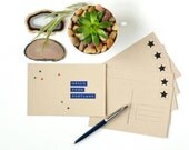 Postcard 6 Pack - Hello From Portland - Six recycled kraft paper postcards