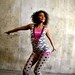 Saved by the Bell - Bold print and pink sequin leotard